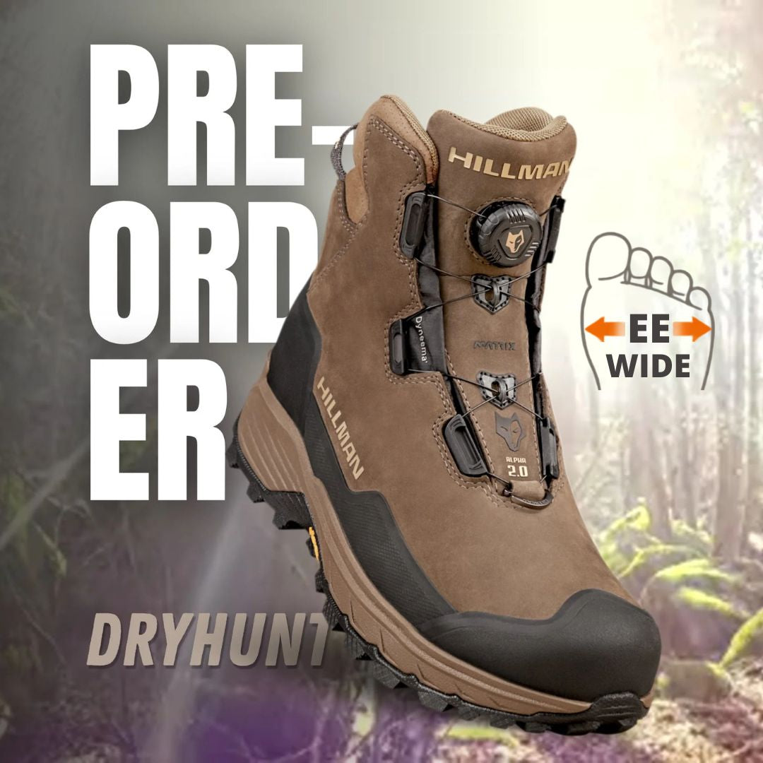 PRE-ORDER | Wide Width Waterproof Hunting Boots | DryHunt 2.0 | Delivery Sep 25