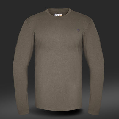 Men's bamboo hunting base layer shirt, long sleeve, for comfortable and odor-free performance in the field.