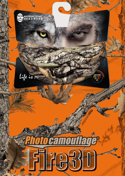 Blaze Camo Multifunctional Hunting Headwear - Signal Hunting Clothing for Men by Hillman® 